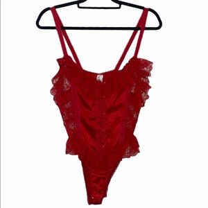 Delicates Vintages Bodysuit Teddy Red